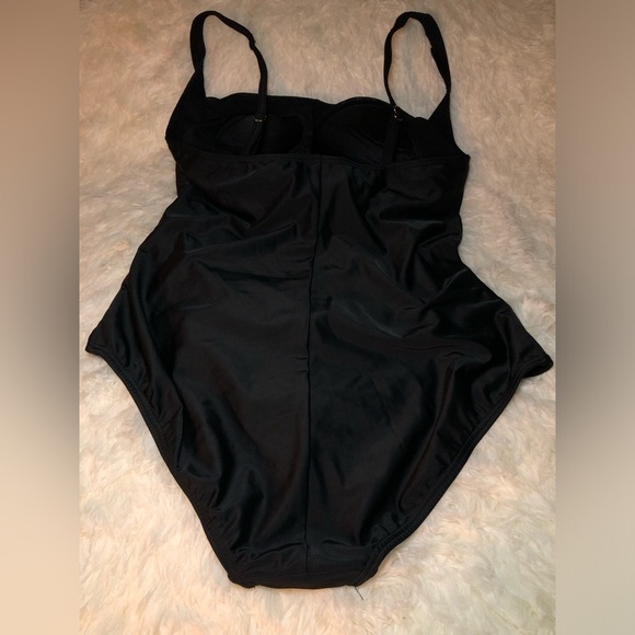 VENUS Black Ruched One Piece Swimwear sizes 12 and 16 NWOT - Picture 4 of 12